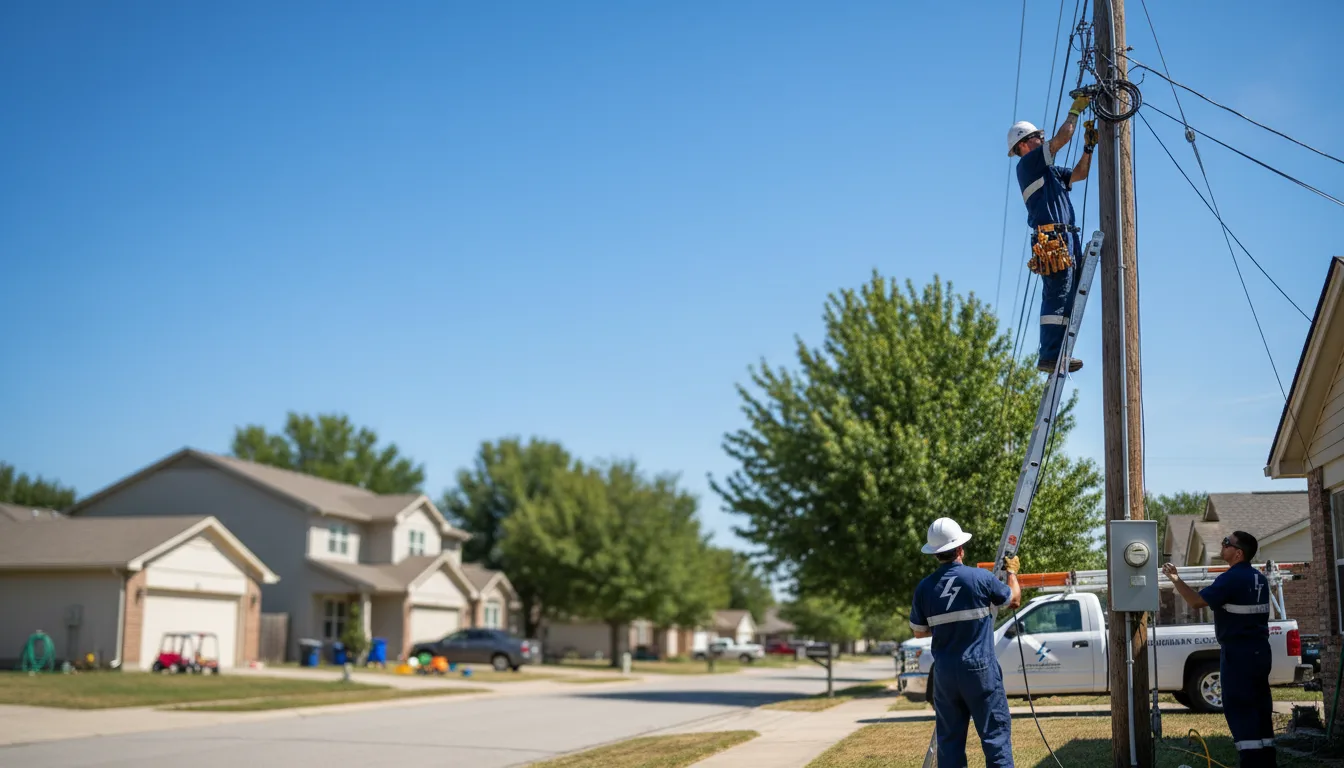 Residential electrician providing installation services in Pleasant Grove, AR